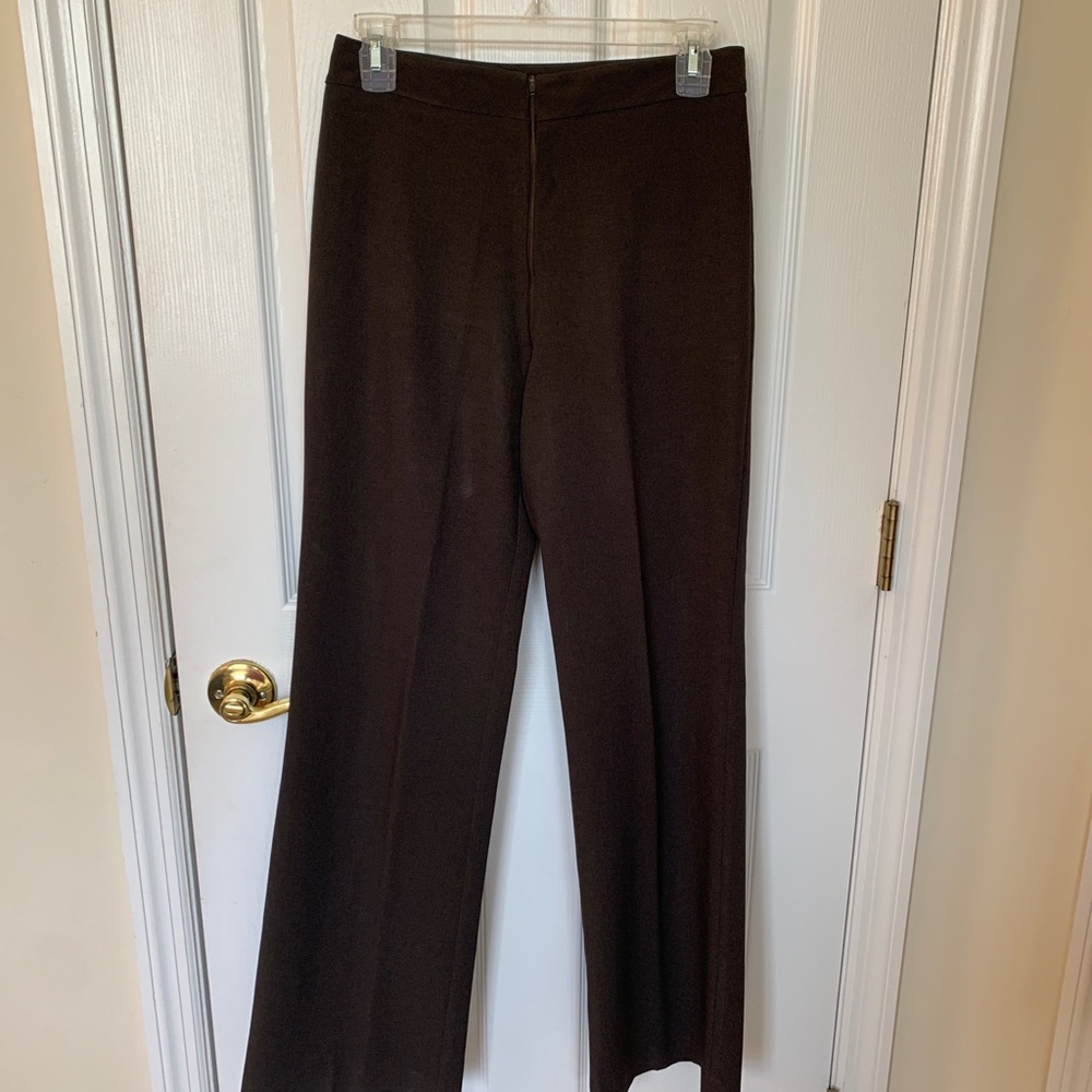 FRENCH CONNECTION Women dark brown career Casual and Lightweight Slacks pants